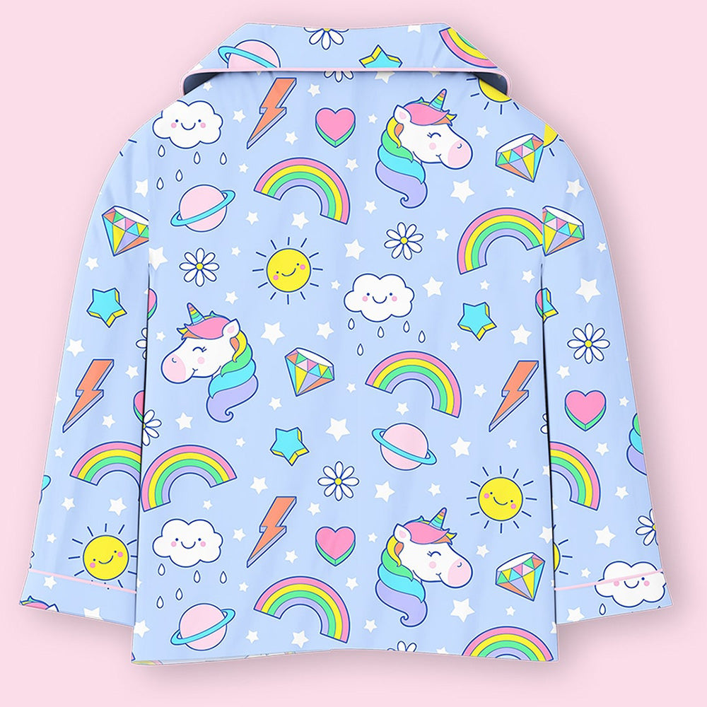 Pure Cotton Night Suit - Diamond