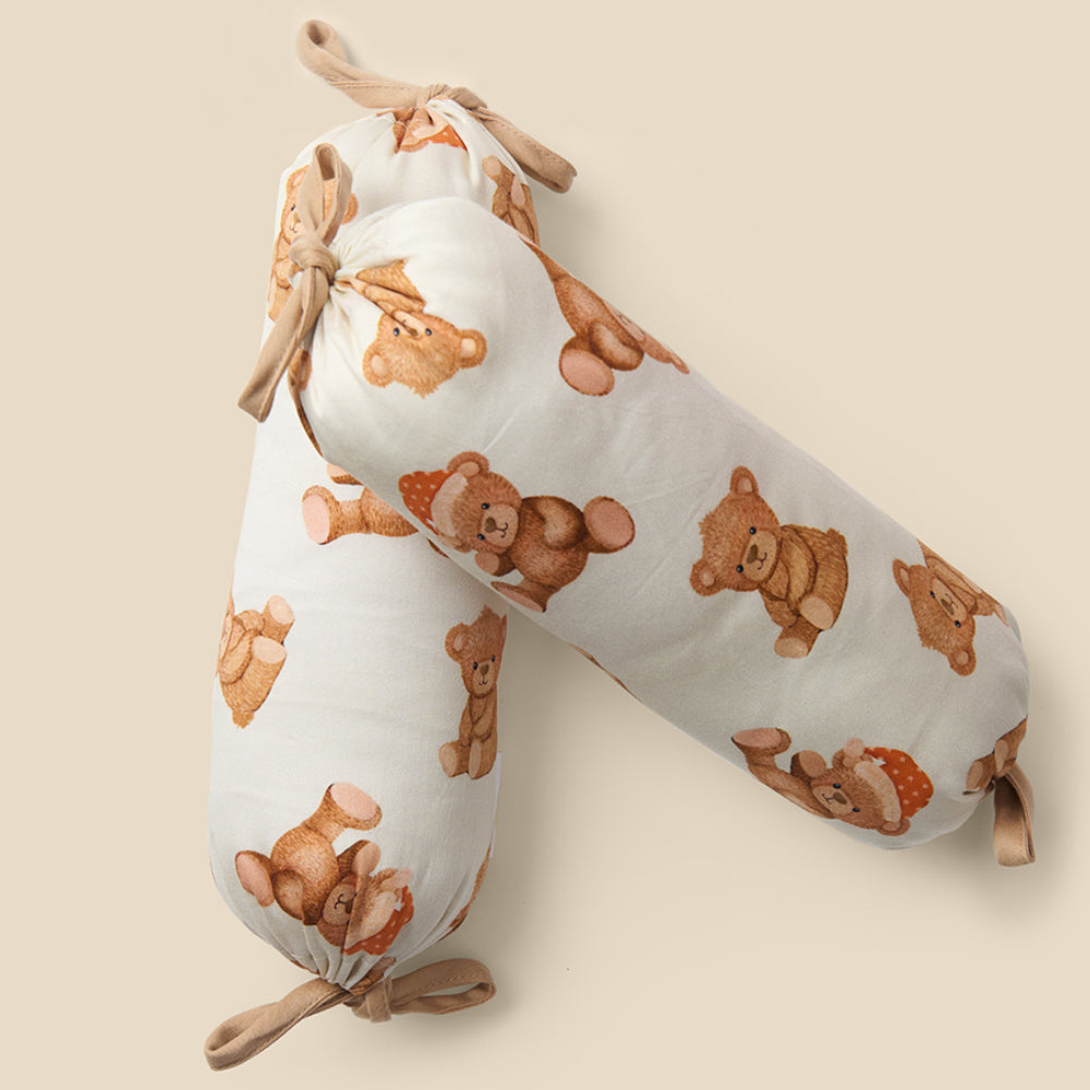 Set of 2 Organic Bolsters - Cuddle Bear