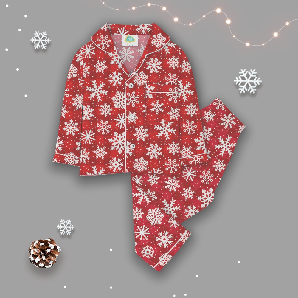 Christmas Cotton Night Suit - Let it Snow