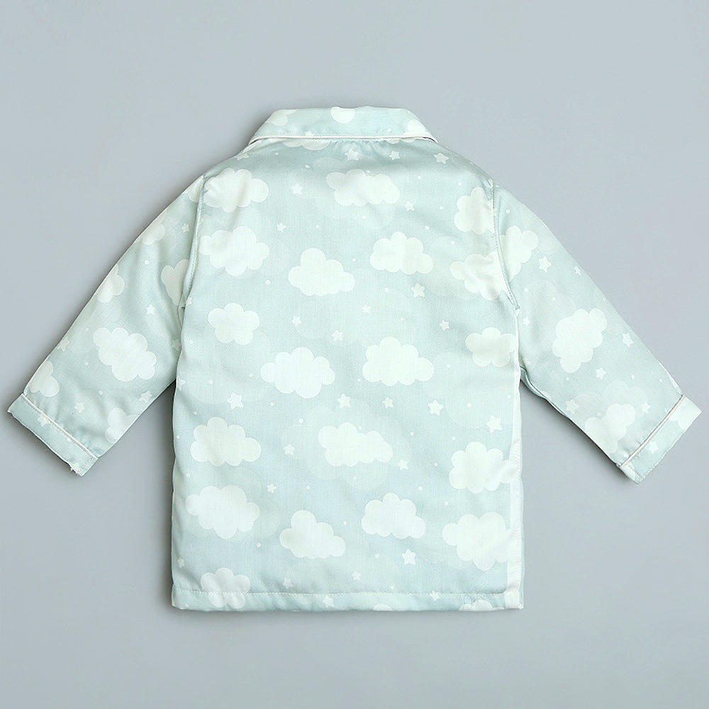Organic Cotton Night Suit - Cloud Grey