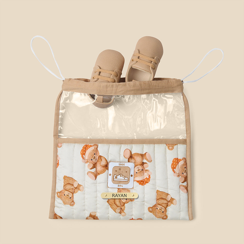 Organic Shoe Bag - Cuddle Bear