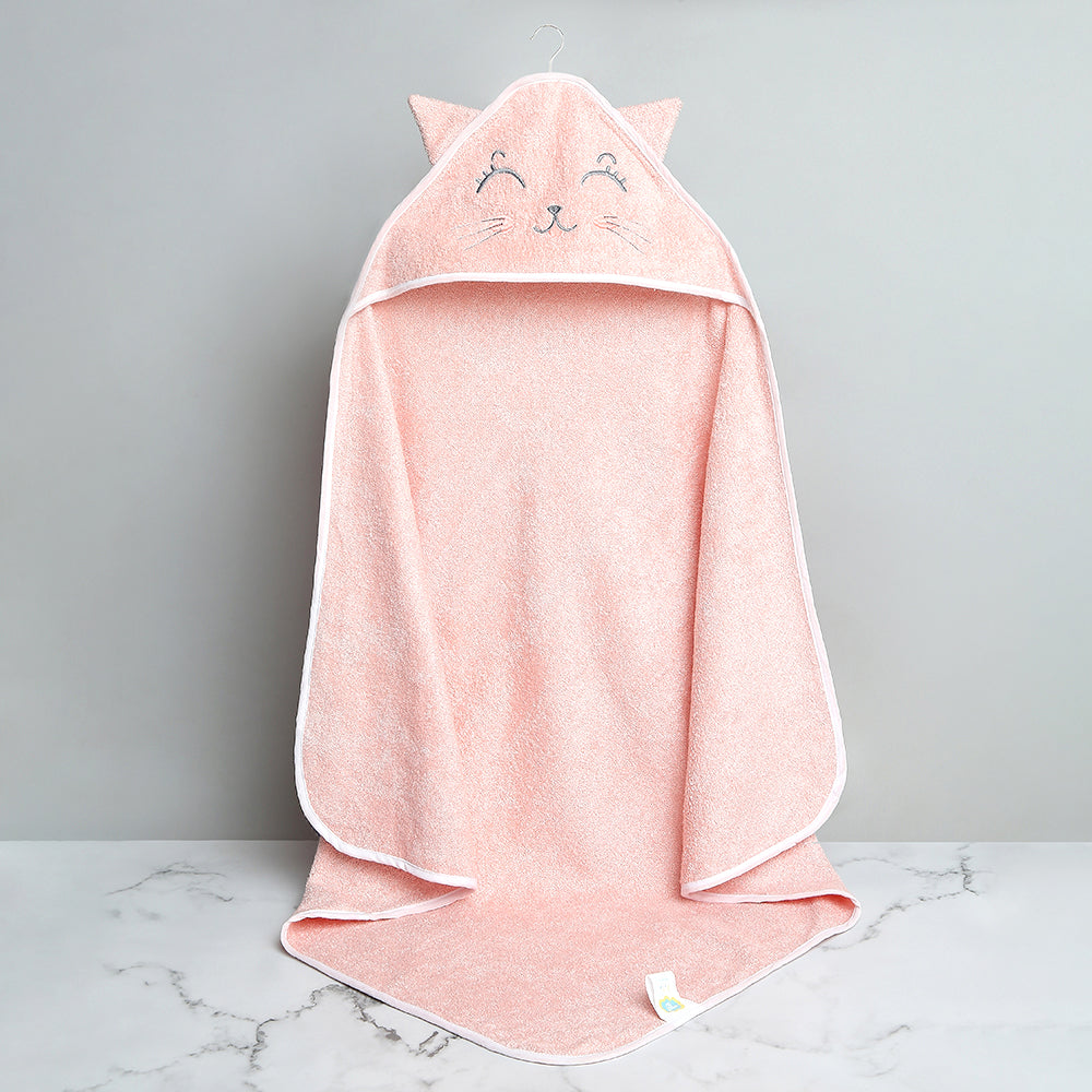 Bamboo Cotton Baby Hooded Towel Kitty