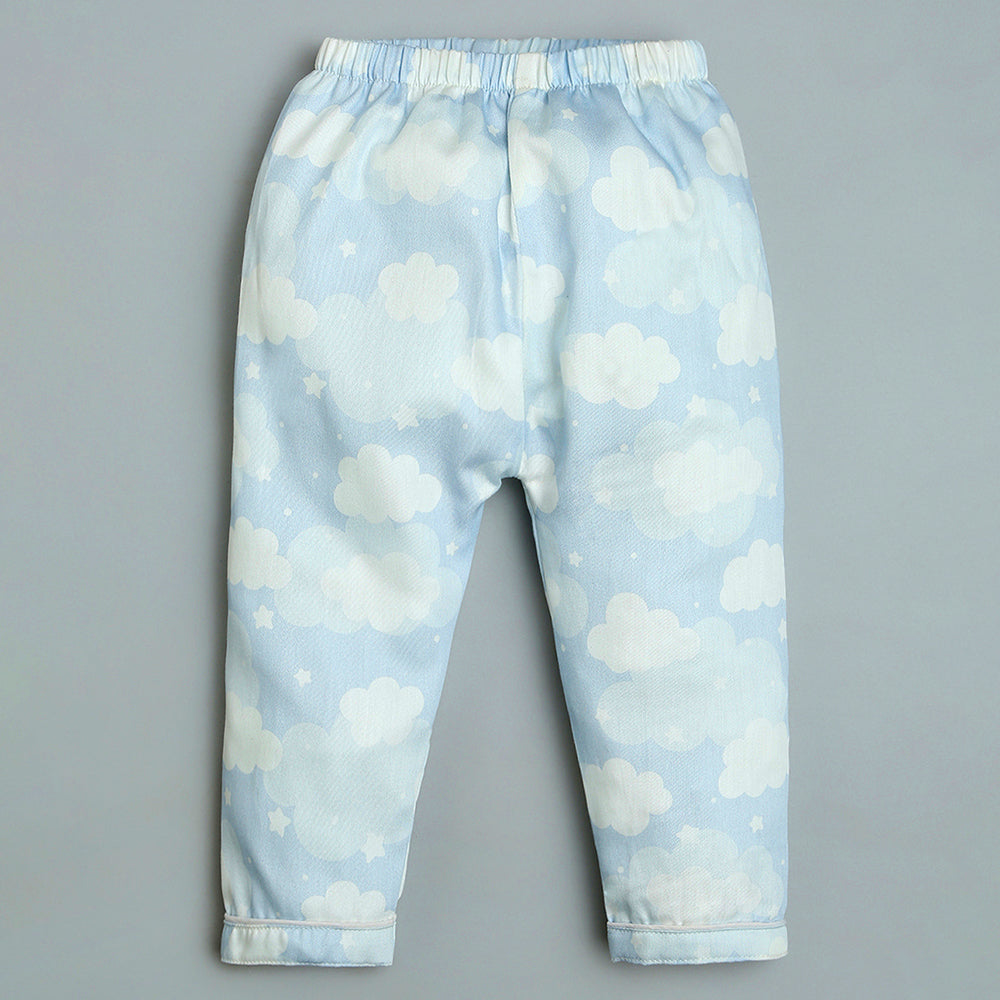 Organic Cotton Night Suit - Cloud Blue