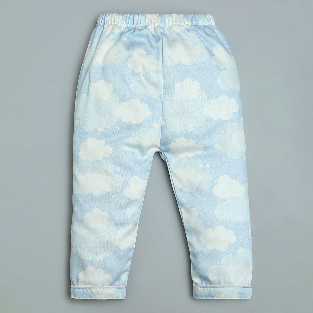 Organic Cotton Night Suit - Cloud Blue
