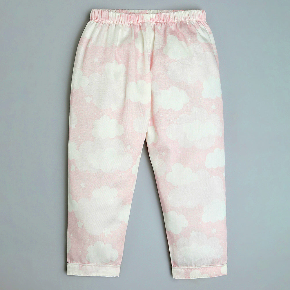 Organic Cotton Night Suit - Cloud Pink