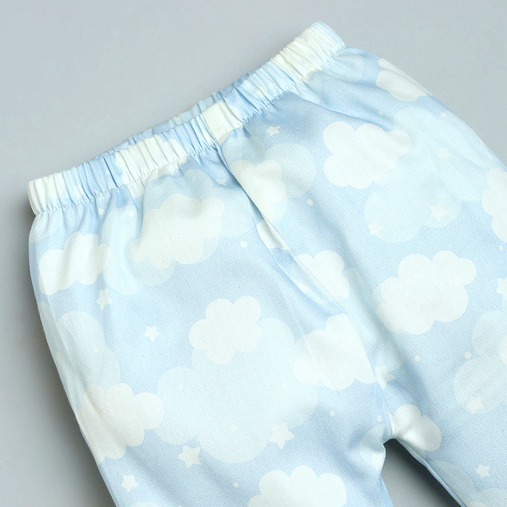 Organic Cotton Night Suit - Cloud Blue