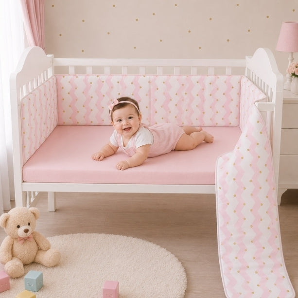 Organic Full Cot Bumper - Sugarcube