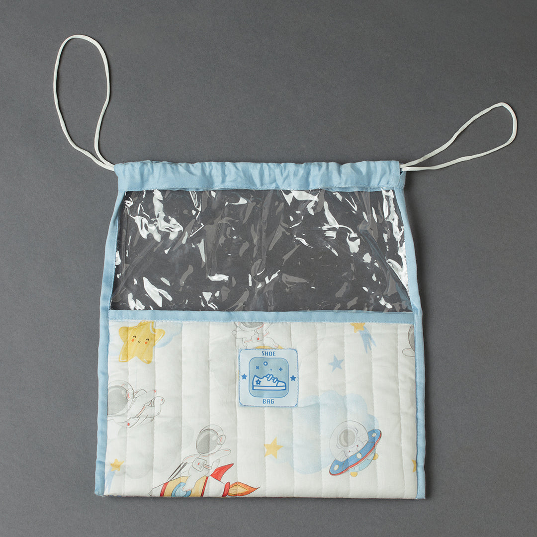 Organic Cotton Shoe Bag - Space