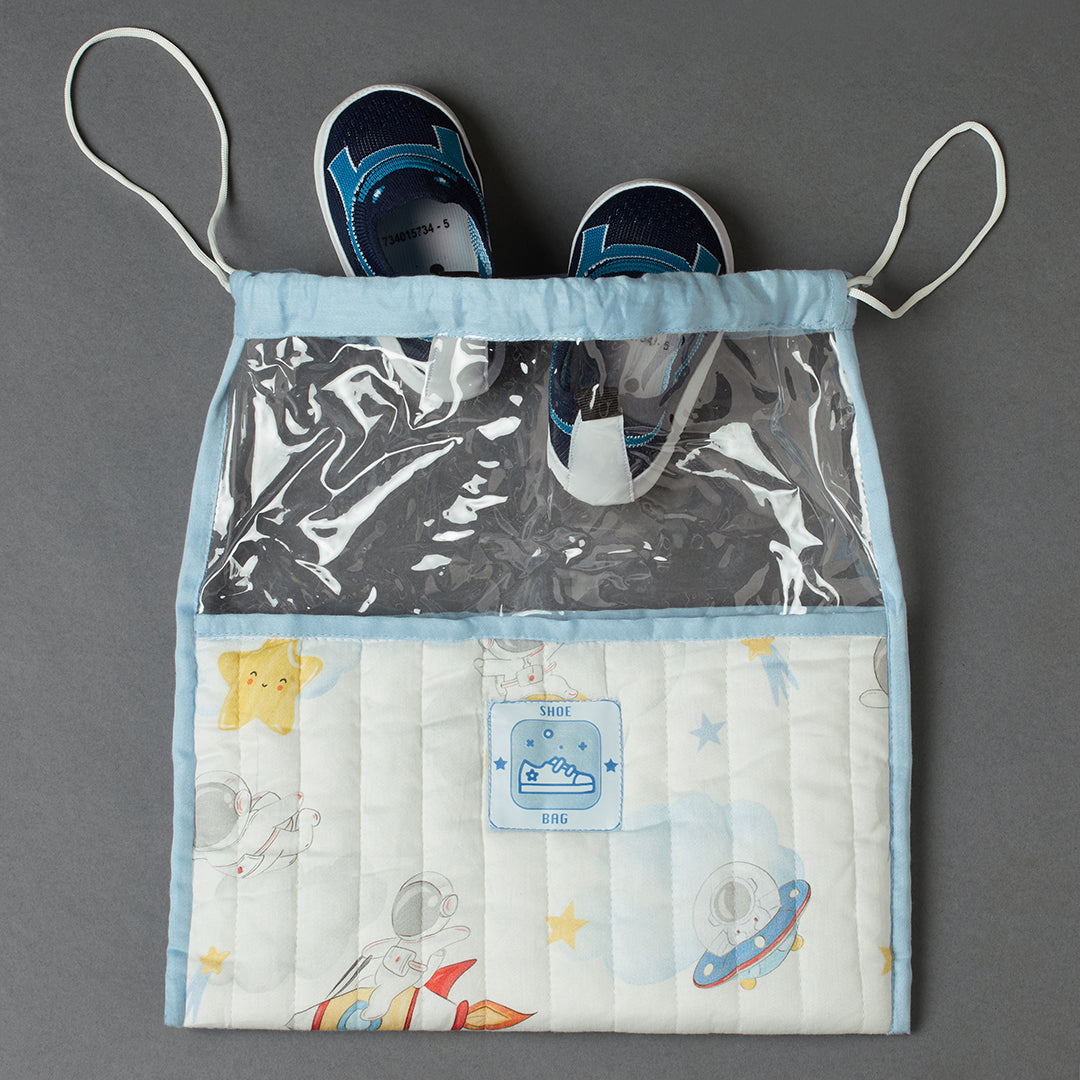 Organic Cotton Shoe Bag - Space