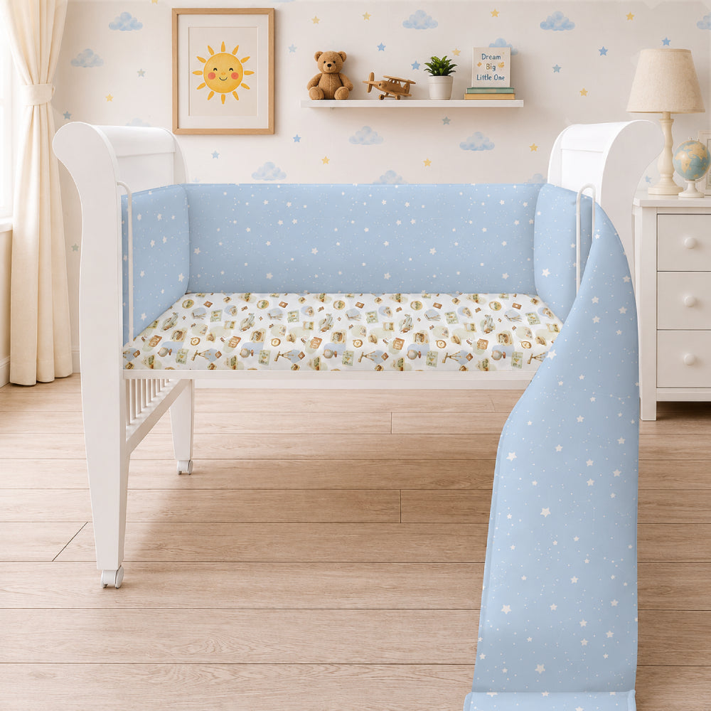 Organic Full Cot Bumper - Cosmos