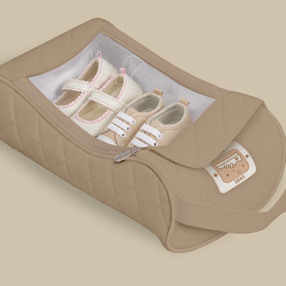Organic Shoe Bag - Beige