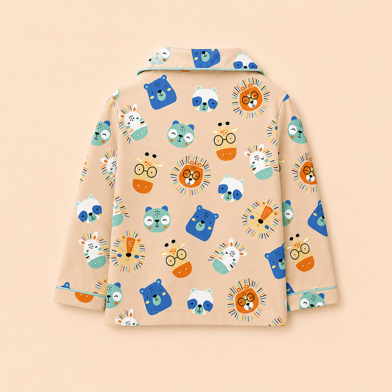 Pure Cotton Night Suit - Animals