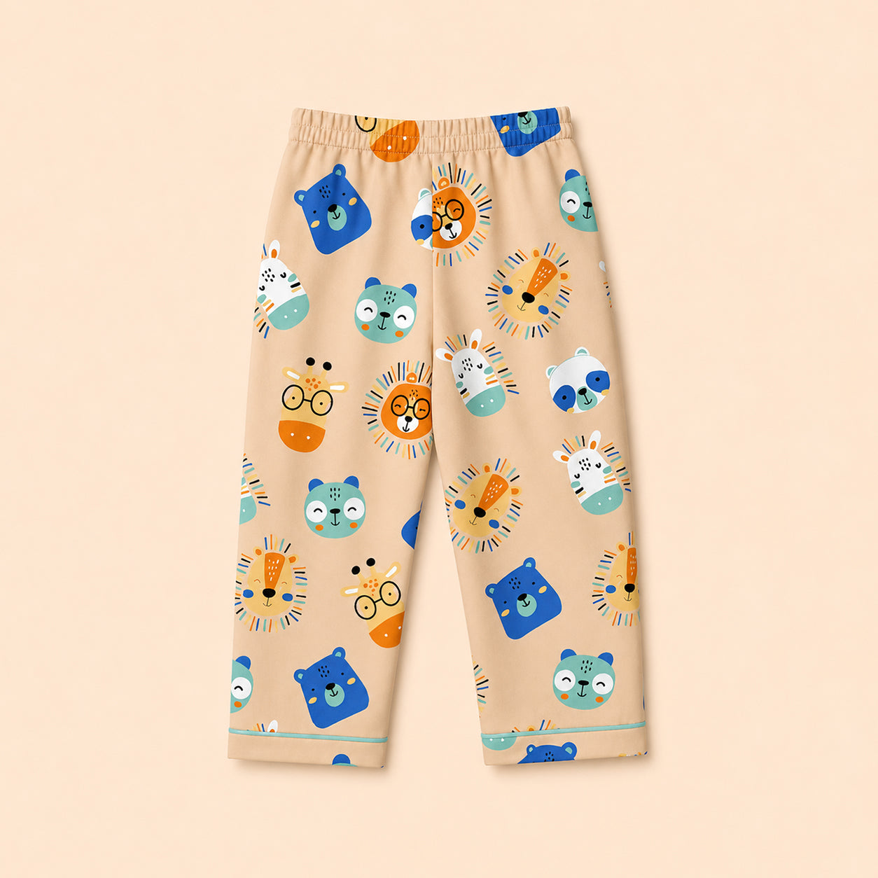 Pure Cotton Night Suit - Animals