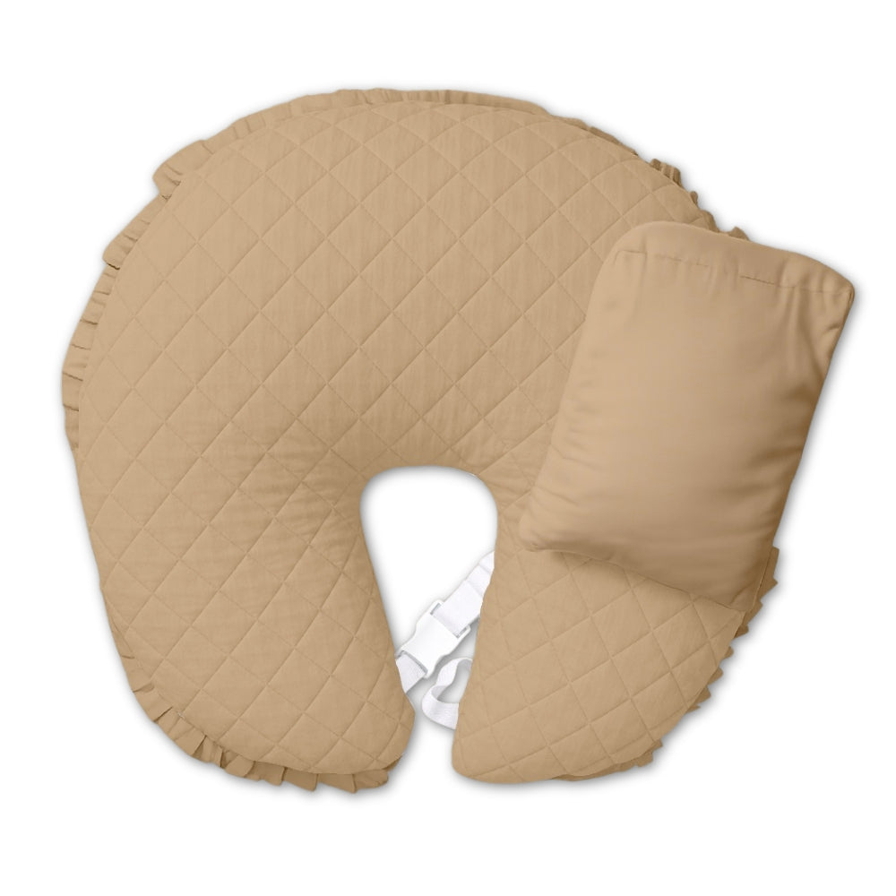 Organic Feeding Pillow + Support Pillow - Beige