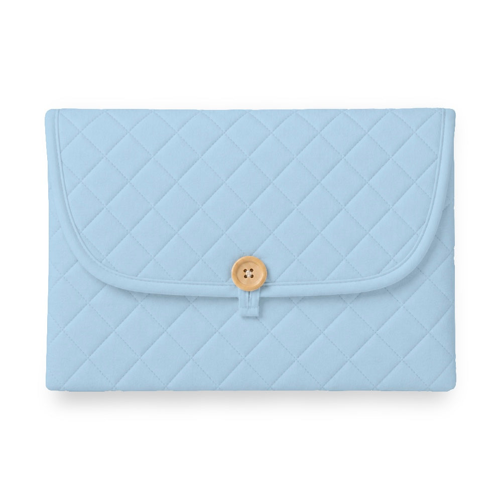 Organic Portable Changing Mat - Blue