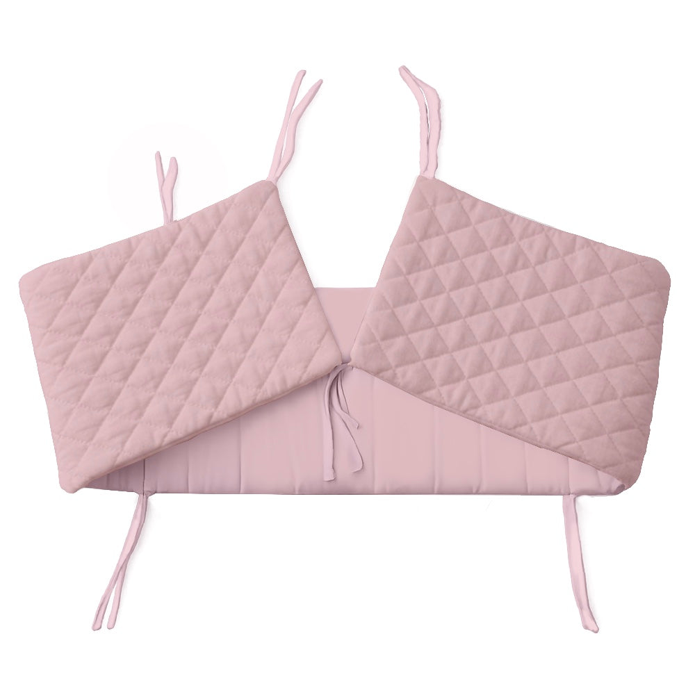 Organic Full Cot Bumper - Pink