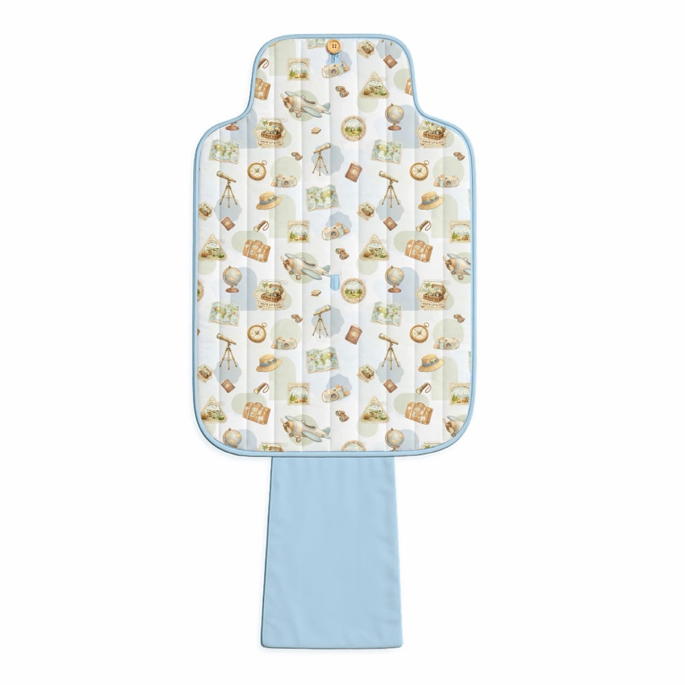 Organic Portable Changing Mat - Globetrotter
