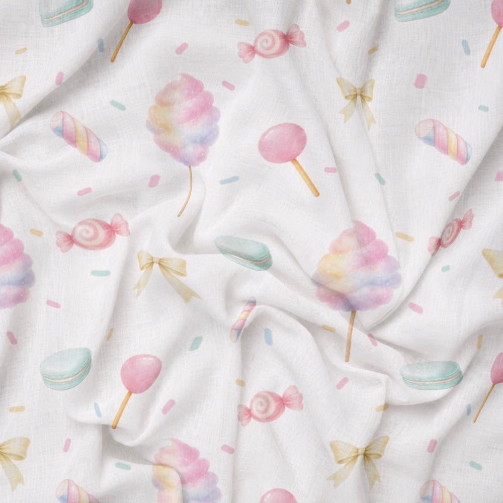Bamboo Muslin Blanket - Cotton Candy