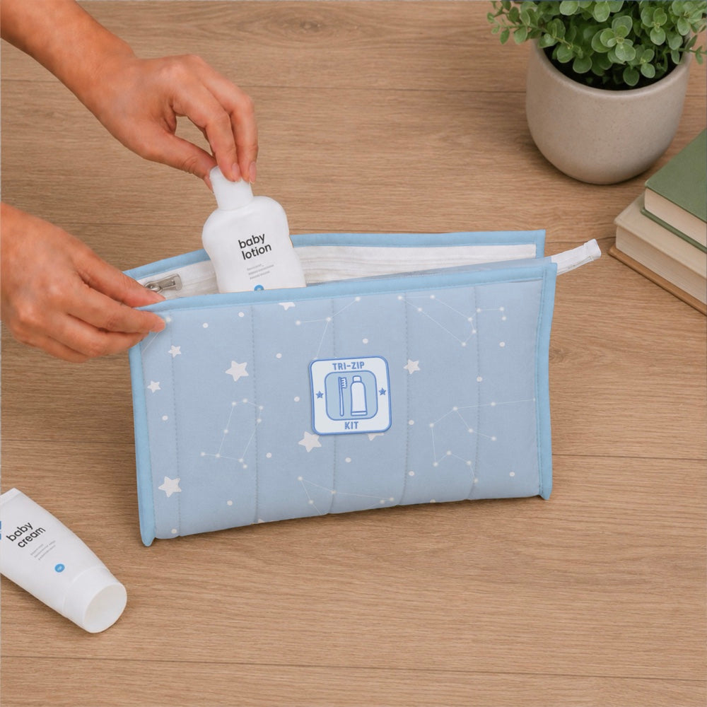 Organic Tri-Zip Utility Kit - Cosmos