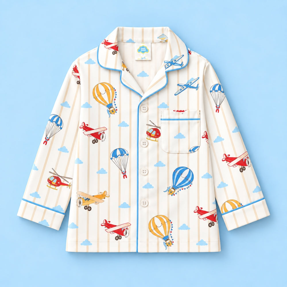 Pure Cotton Night Suit - Fly