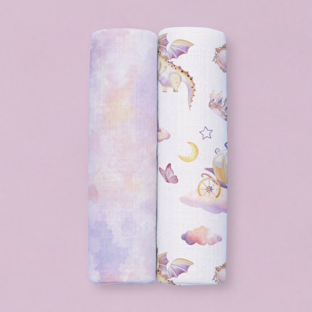 Bamboo Muslin Swaddles - Fairytale