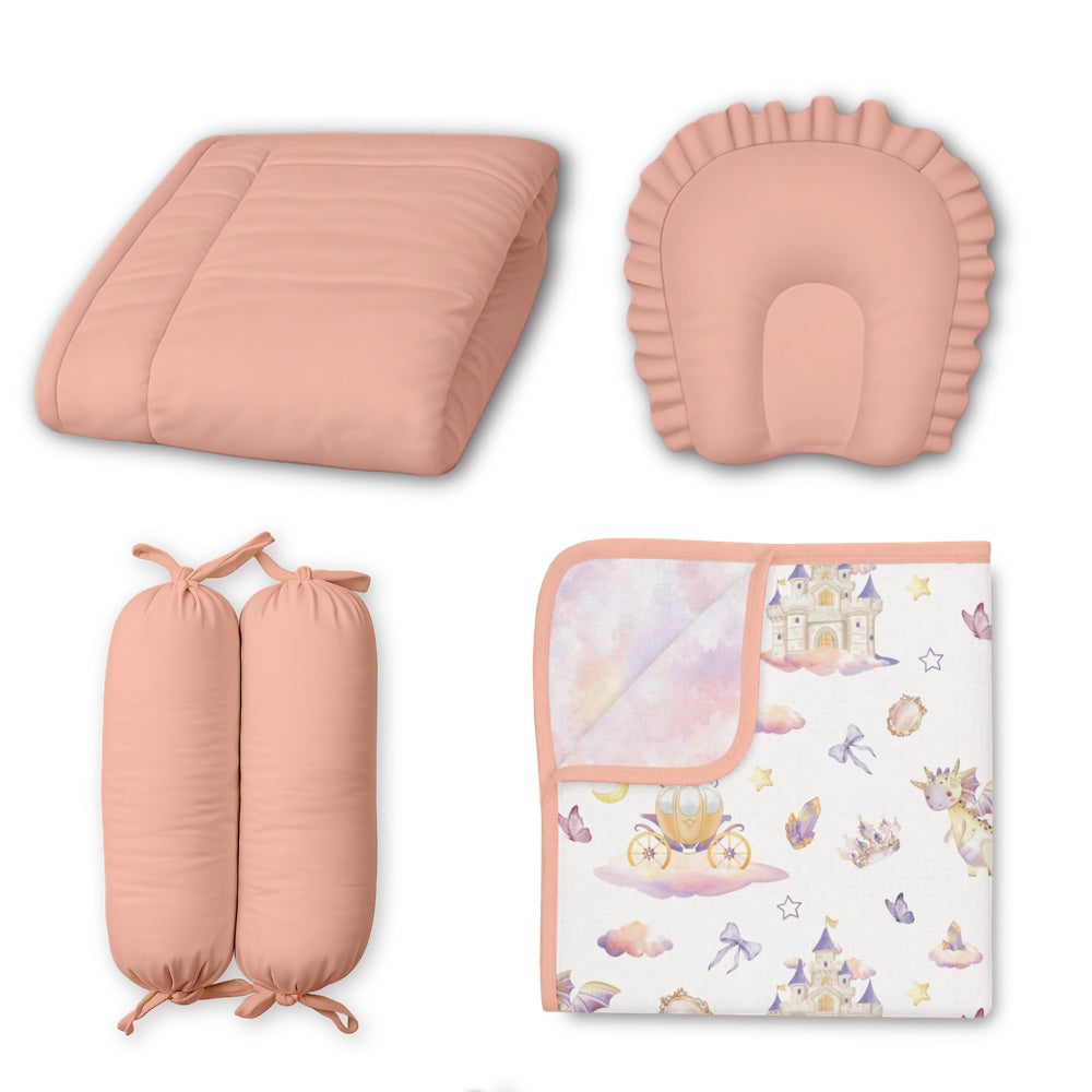 5 Pc Bamboo Muslin Nap Pack - Fairytale