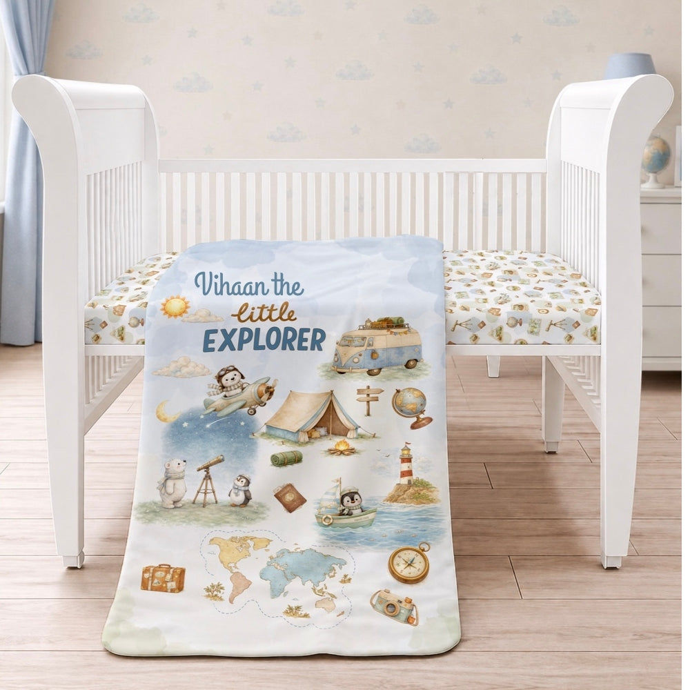 Organic Toddler Comforter - Globetrotter