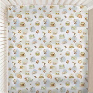 Organic Cot Sheet- Globetrotter