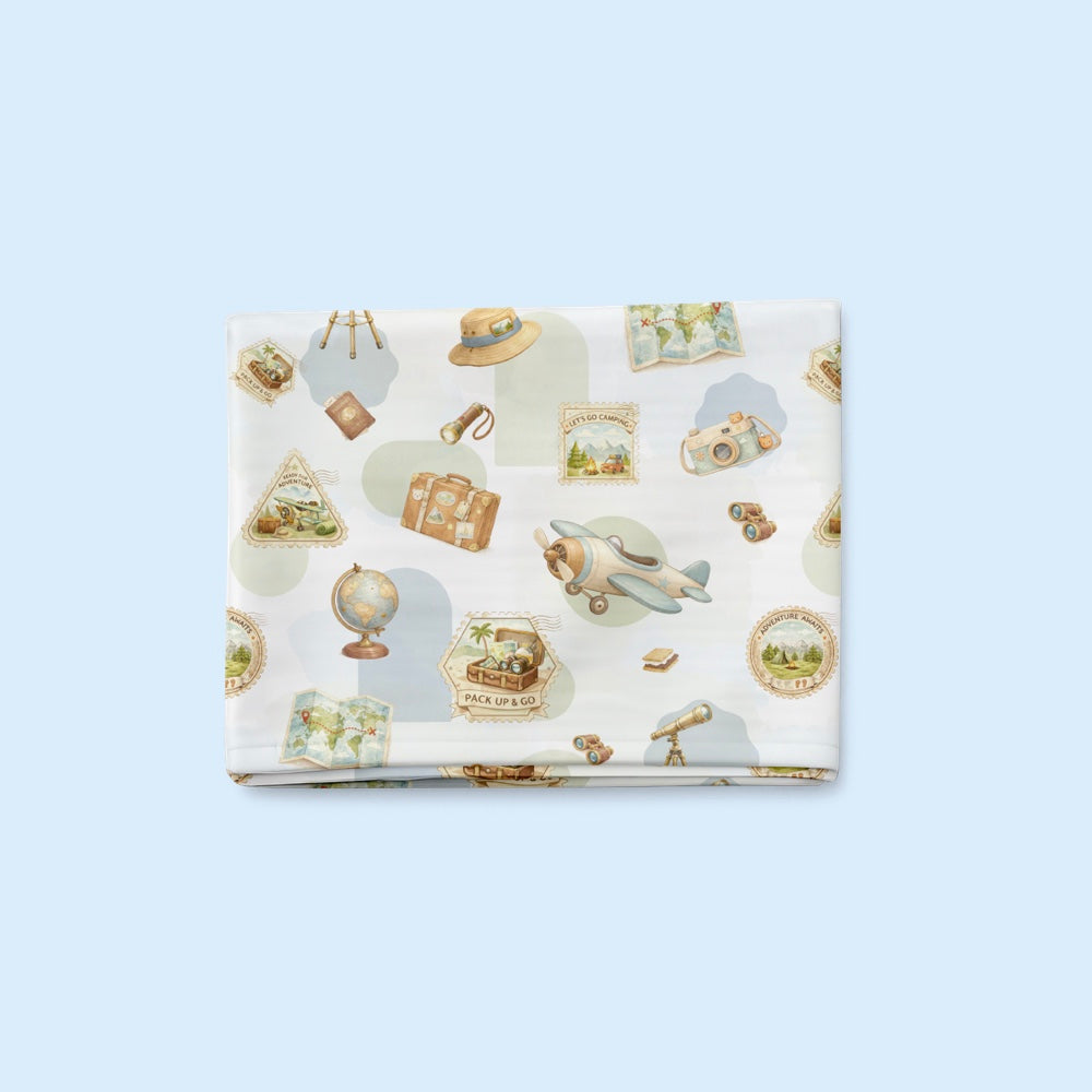 Organic Cot Sheet- Globetrotter