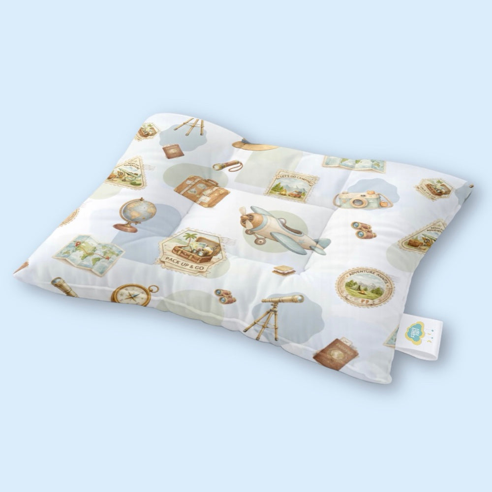 Organic Baby Head Nest - Globetrotter