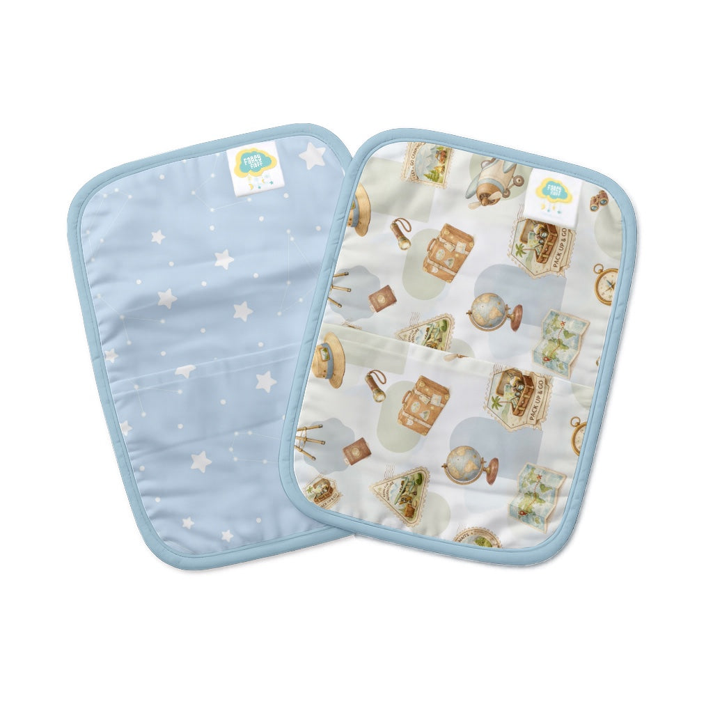 Set of 2 Organic Rai Pillow Cover - Globetrotter