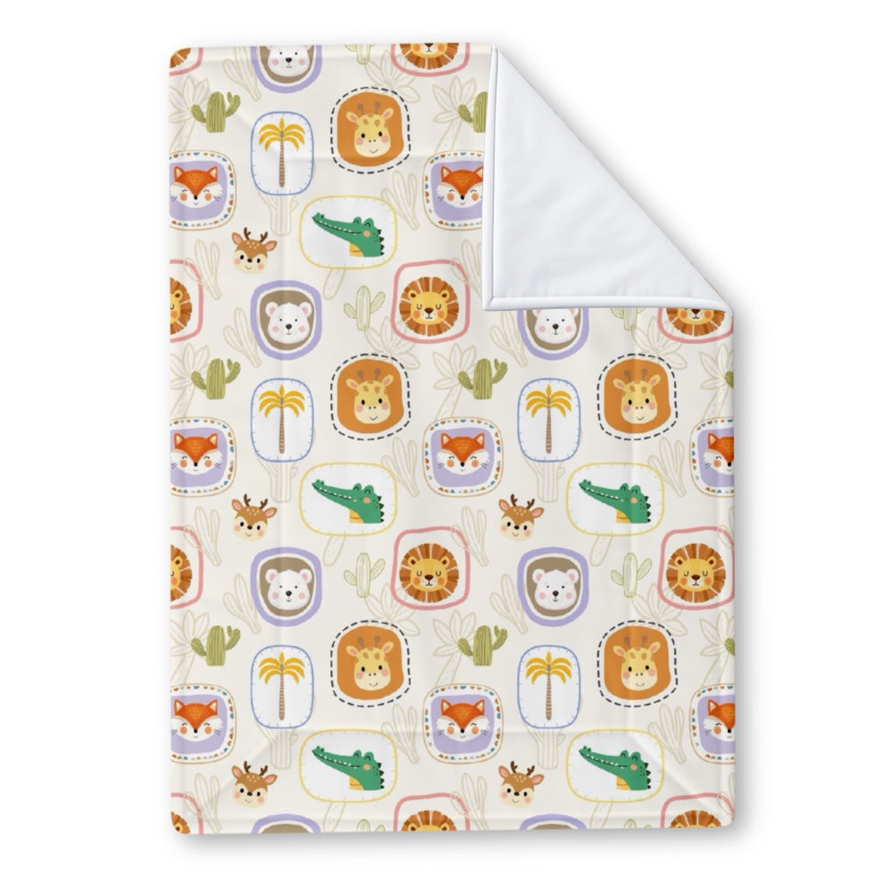 Set of 2 Organic Changing Sheet - Happy Faces