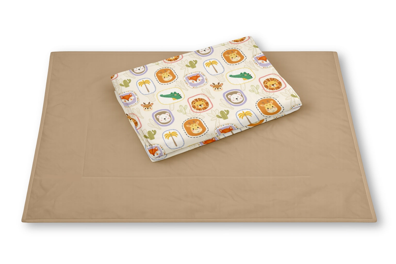 Set of 2 Organic Changing Sheet - Happy Faces