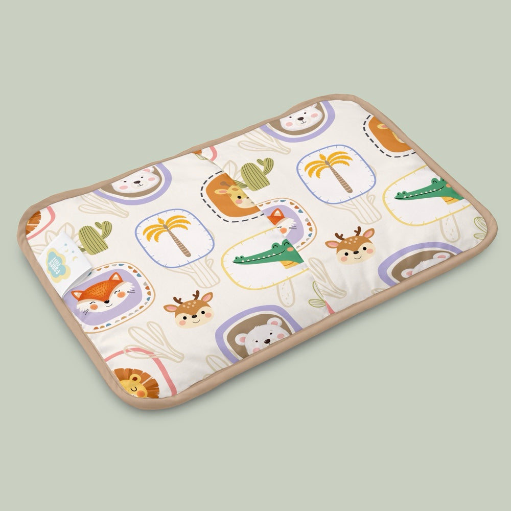 Organic Rai Pillow - Happy Faces