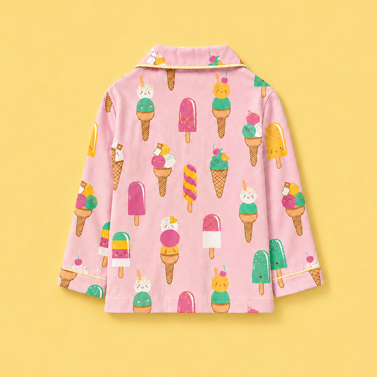 Pure Cotton Night Suit - Ice Cream