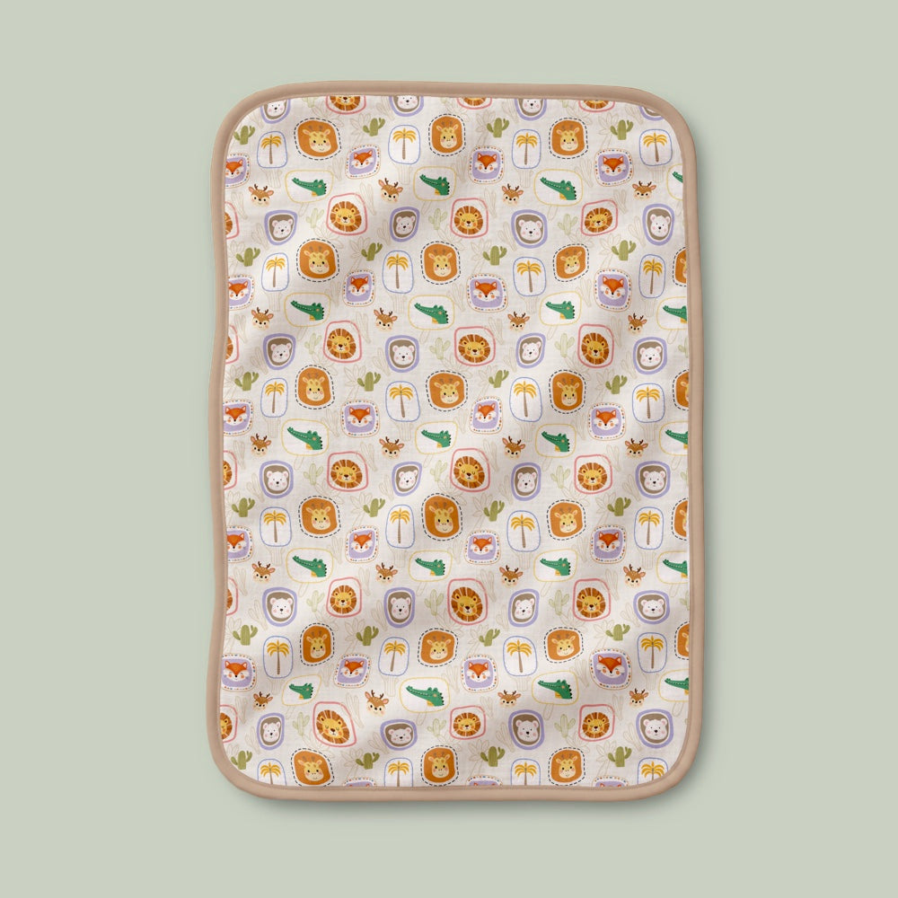 Bamboo Muslin Blanket - Jungle Buddies