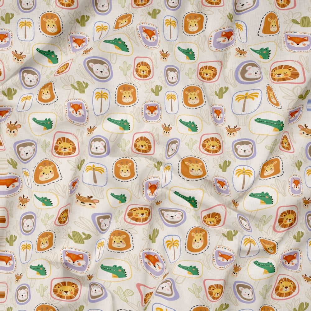 Bamboo Muslin Blanket - Jungle Buddies
