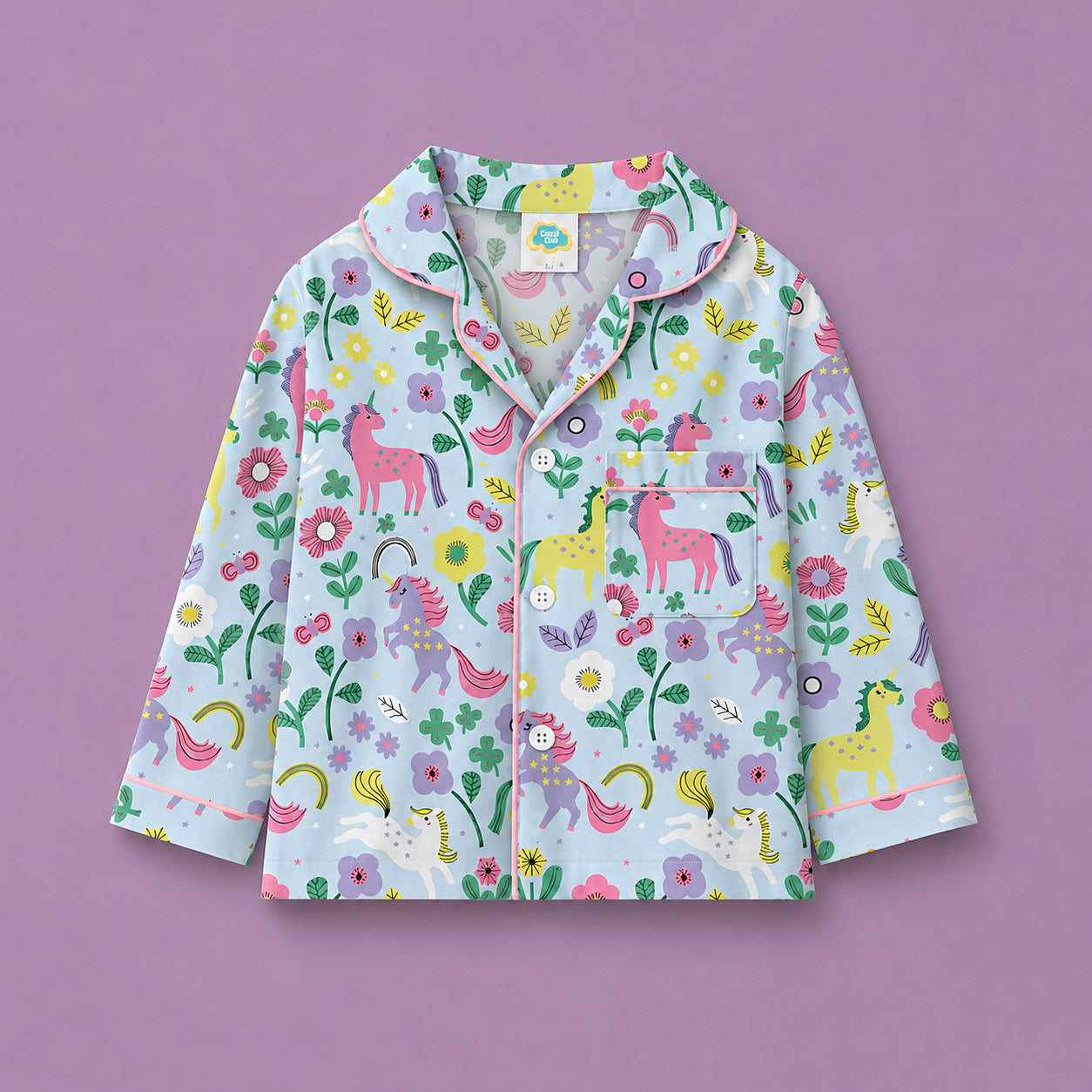Pure Cotton Night Suit - Magic Meadow