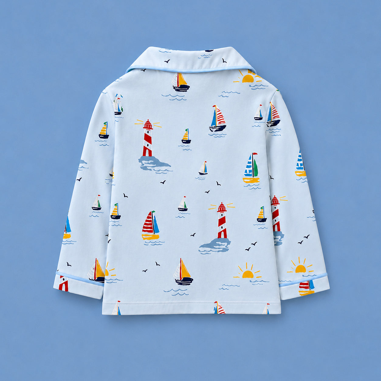 Pure Cotton Night Suit - Nautical