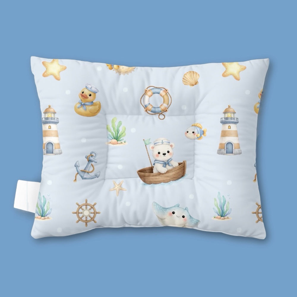 Organic Baby Head Nest - Ocean Pals