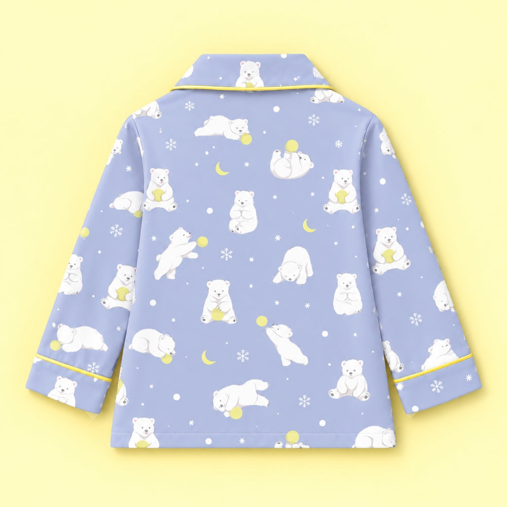 Pure Cotton Night Suit - Polar Bear