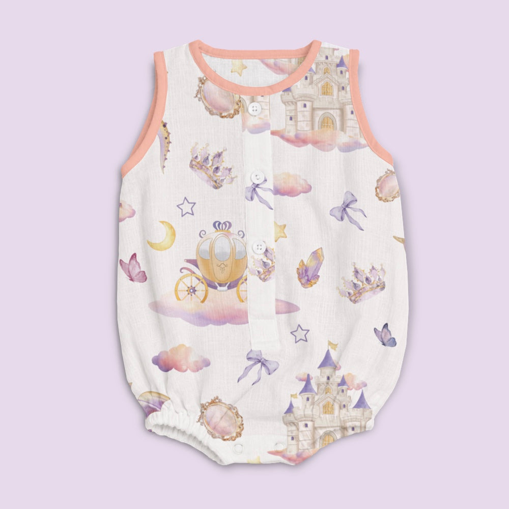Bamboo Muslin Romper - Princess