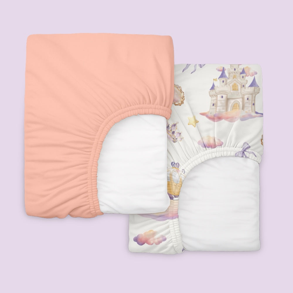 Pack of 2 Organic Fitted Sheet - Princess