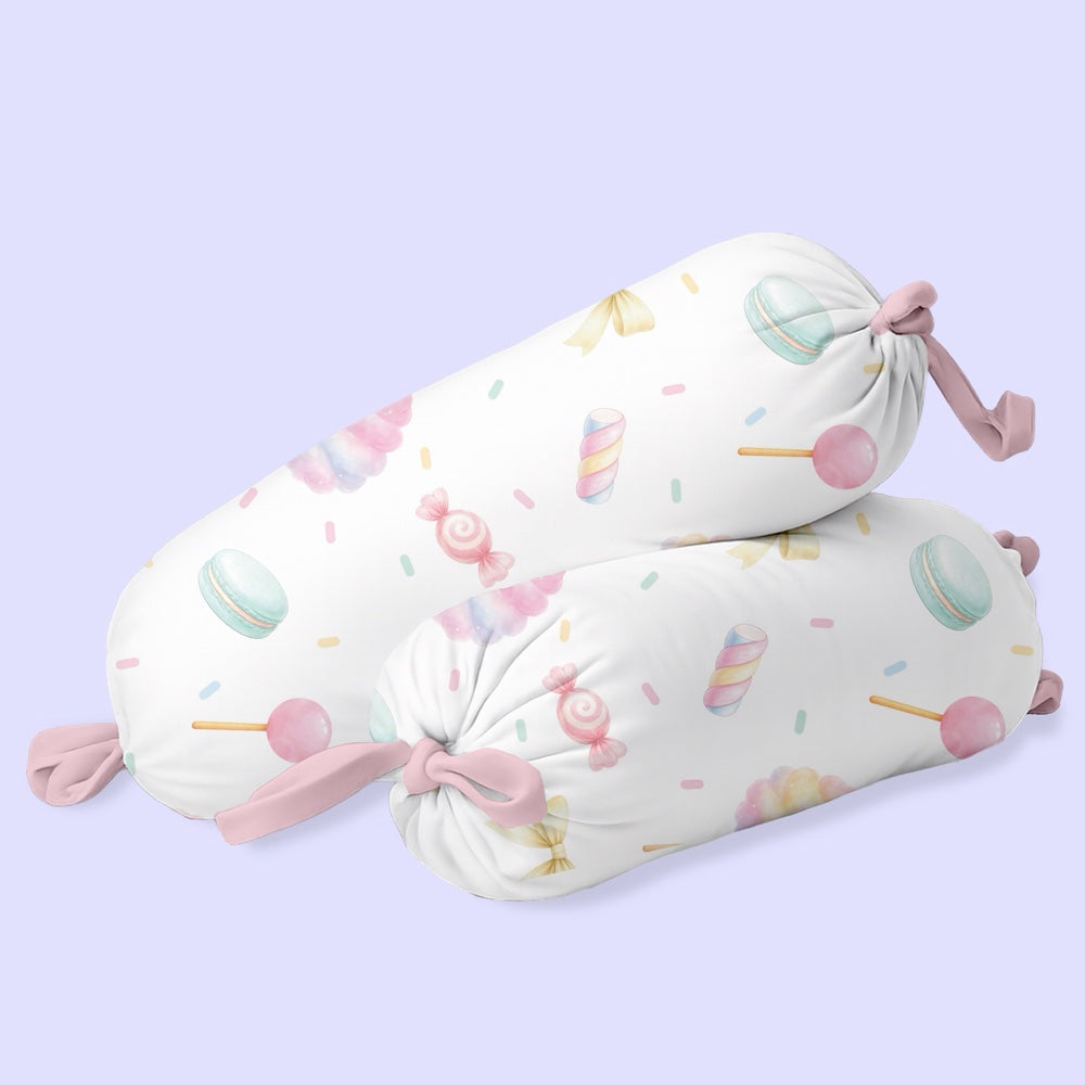 Set of 2 Organic Bolsters - Sugar Rush