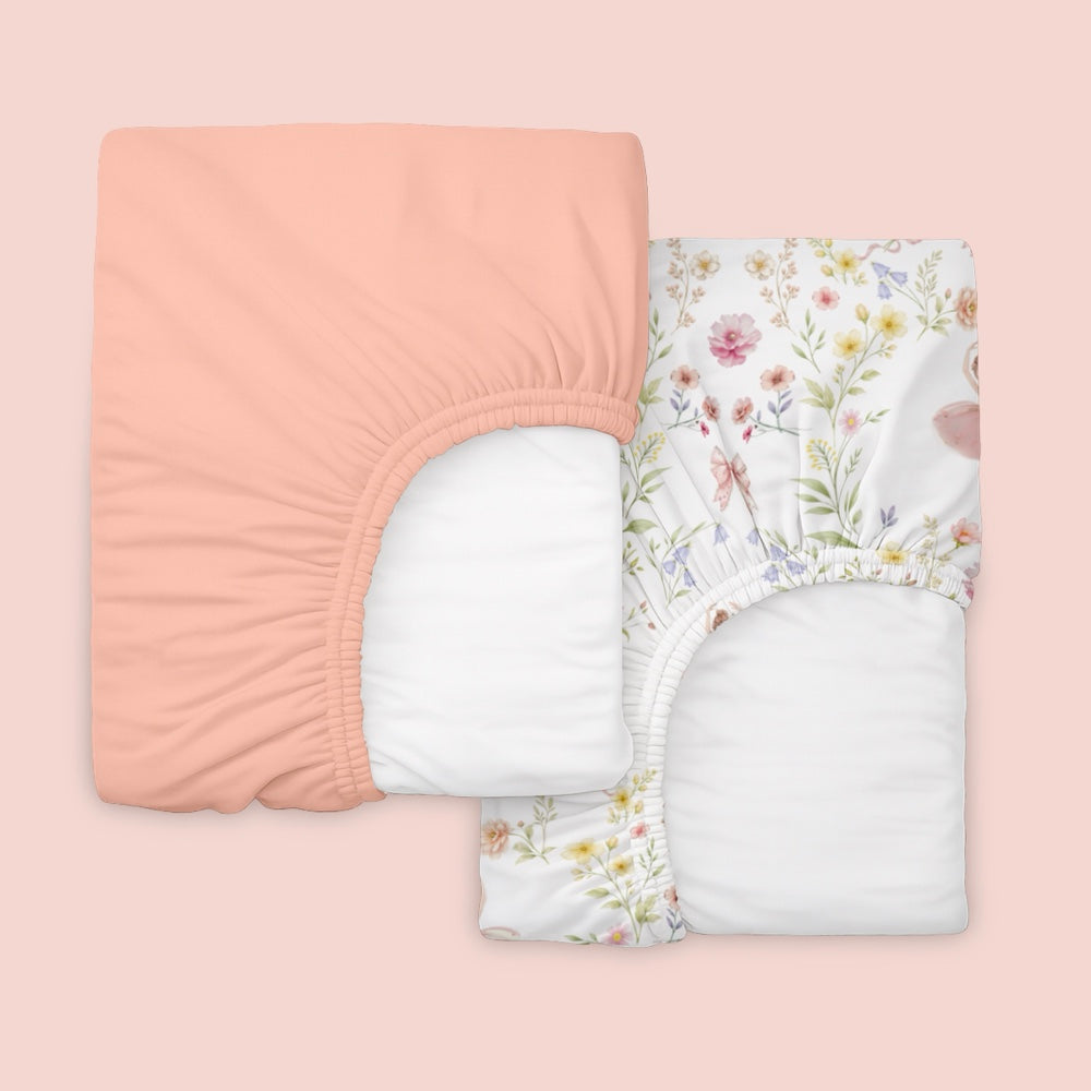Pack of 2 Organic Fitted Sheet - Serafina