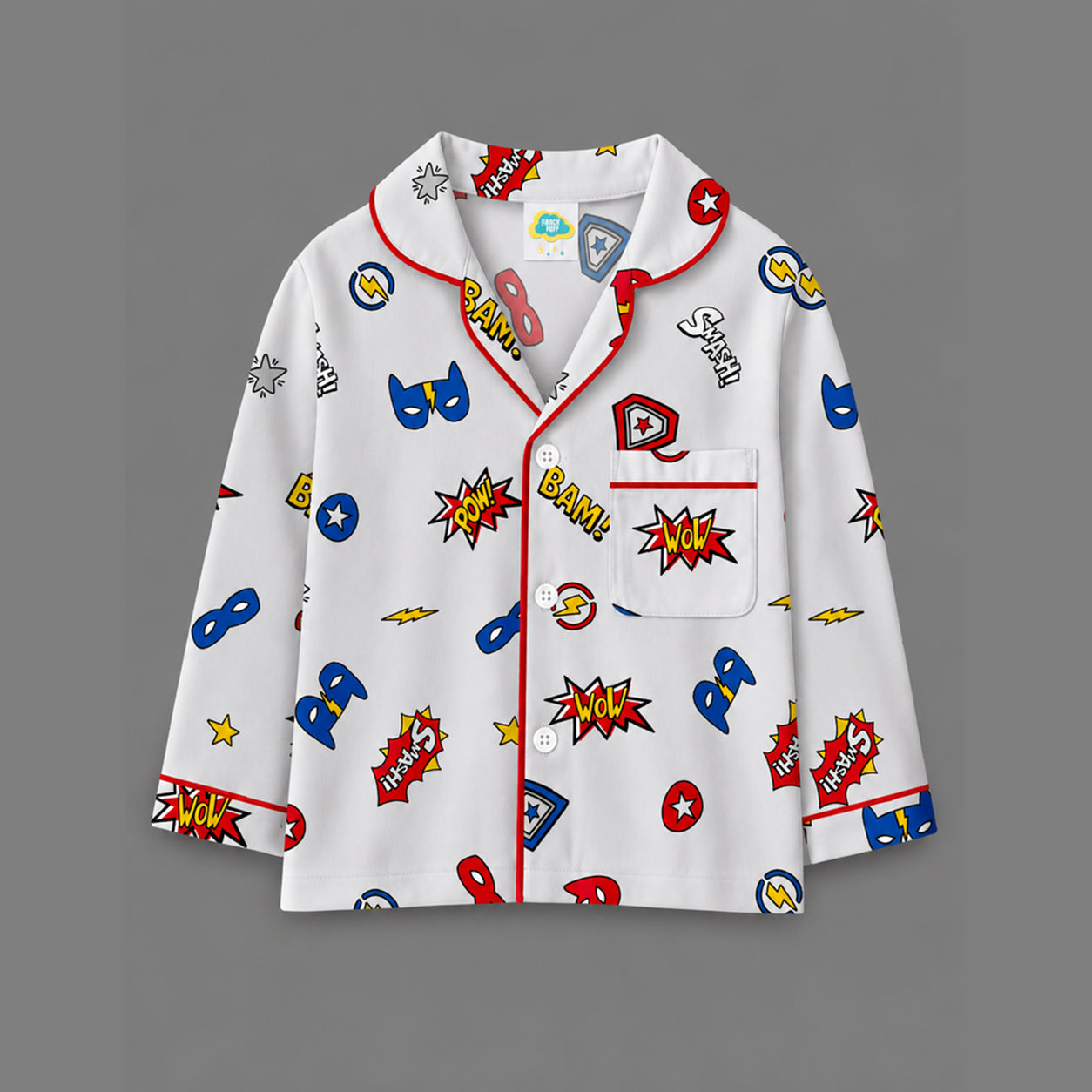 Pure Cotton Night Suit - Superhero