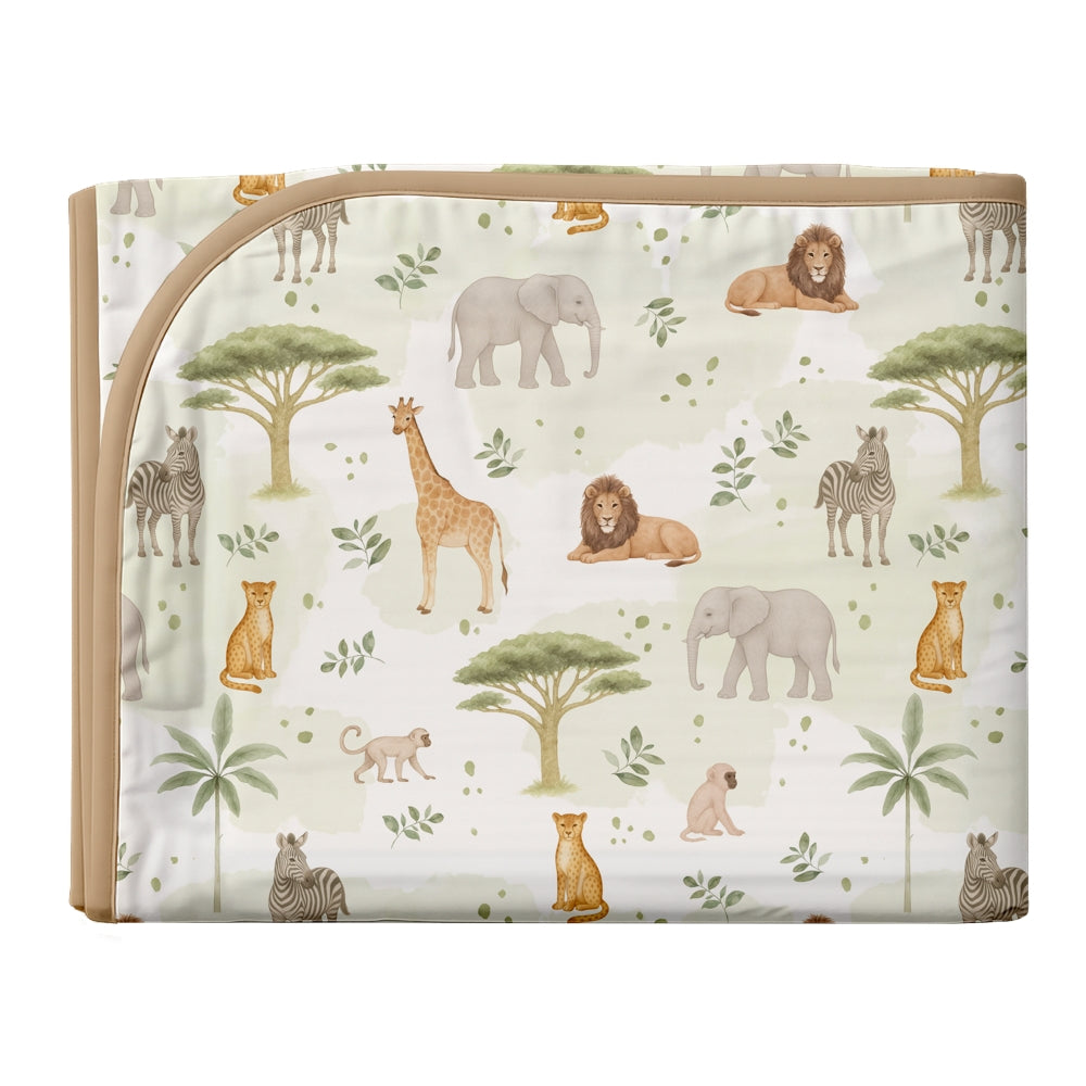 6 Pc Organic Cot Bedding Set - Savannah