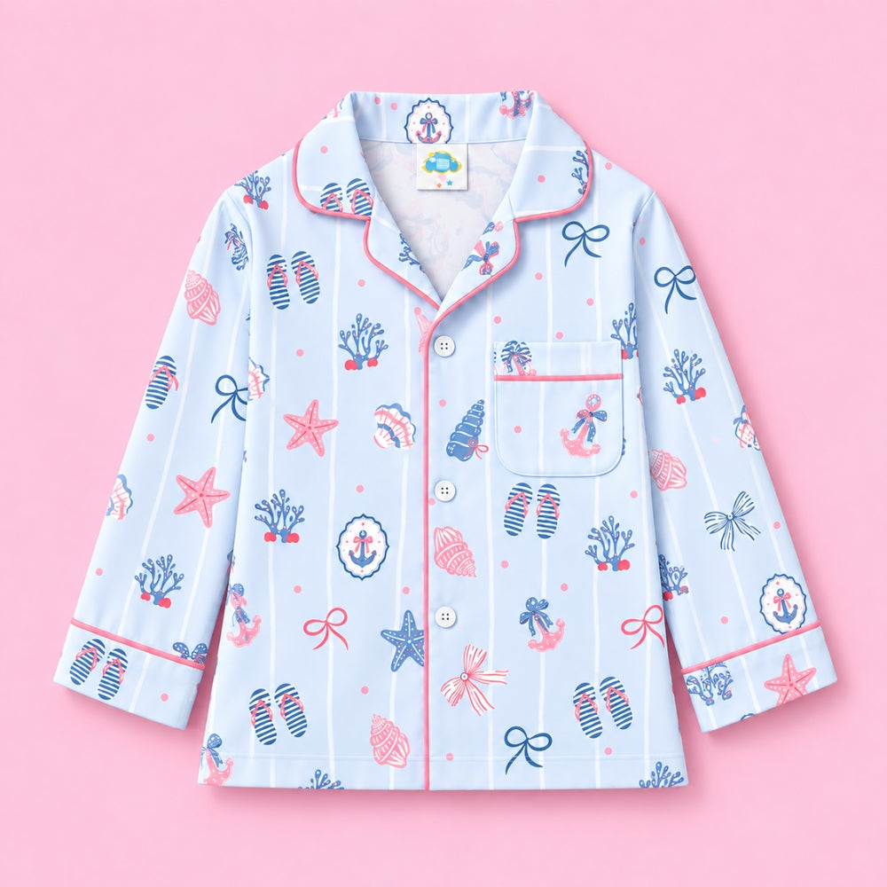 Pure Cotton Night Suit - Vacay Mode