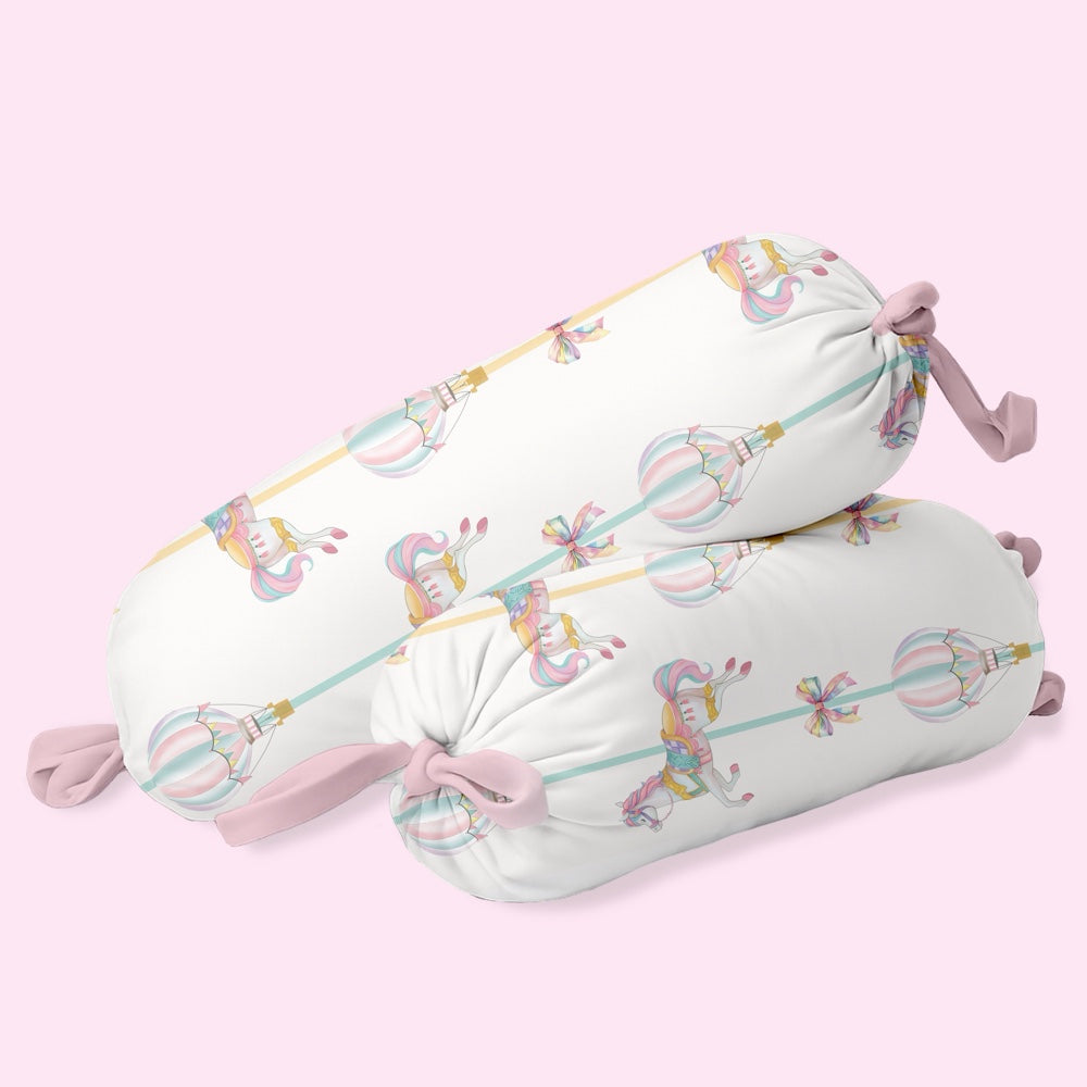 Set of 2 Organic Bolsters - Wonderland