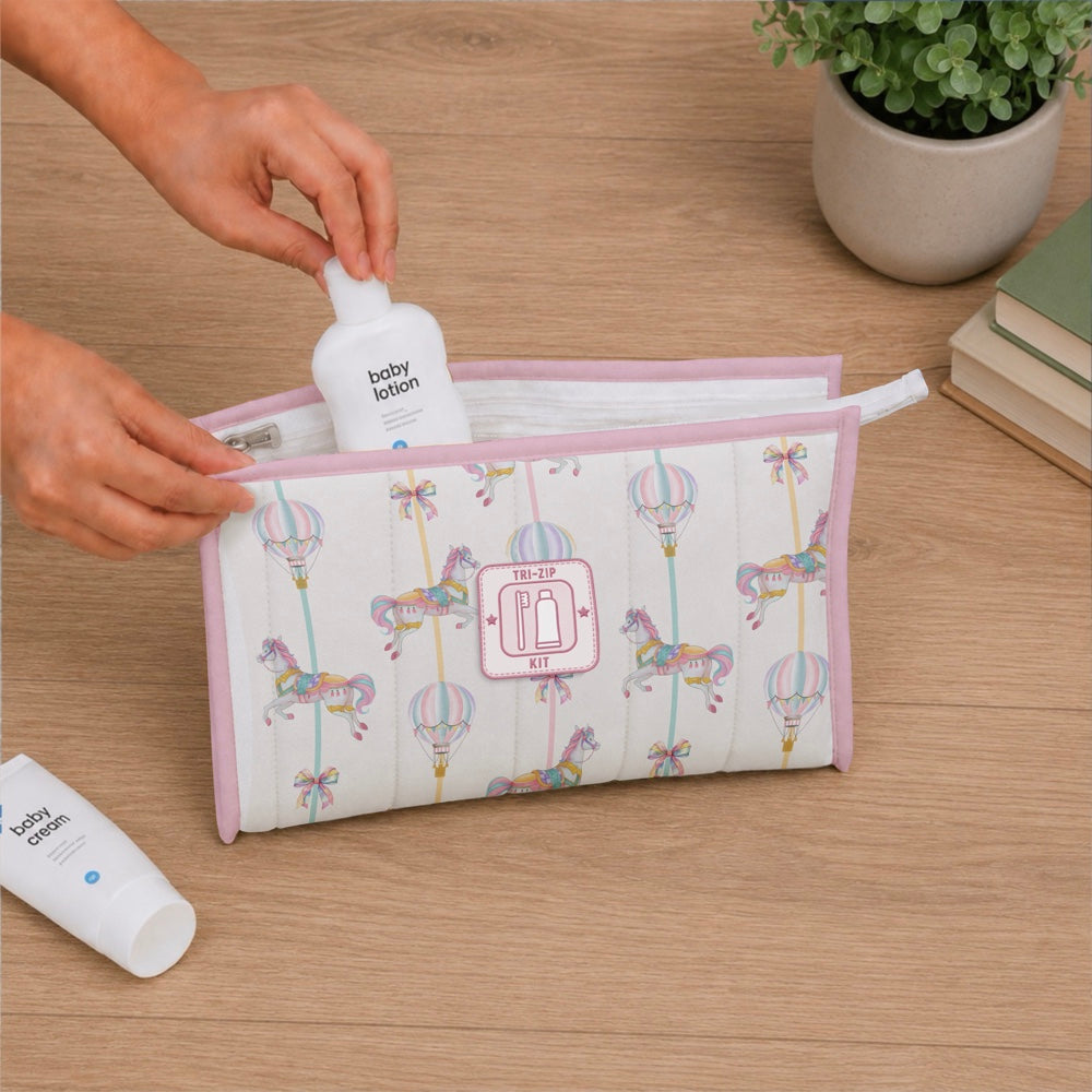 Organic Tri-Zip Utility Kit - Wonderland